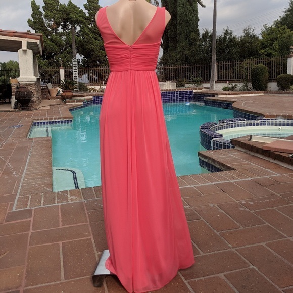 David's Bridal salmon colored formal dress - Picture 5 of 5